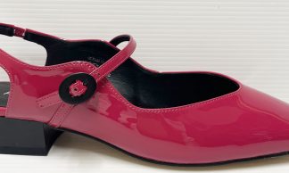 Alfie & Evie Gleam Magenta Patent
