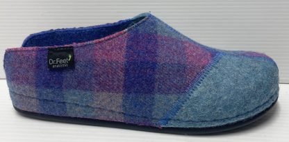 Dr Feet Hilda Purple Tartan