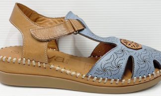 Reva Juliette Denim/Tan