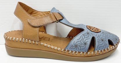 Reva Juliette Denim/Tan