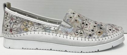 Cabello Clear White Print